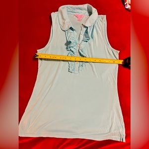 Lilly Pulitzer ruffle tank